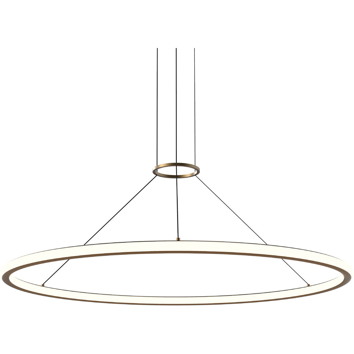Luna LED 49.5 inch Painted Brass Pendant Ceiling Light