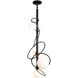 Olympus 4 Light 13.9 inch Mahogany Pendant Ceiling Light, Vertical - Open Box