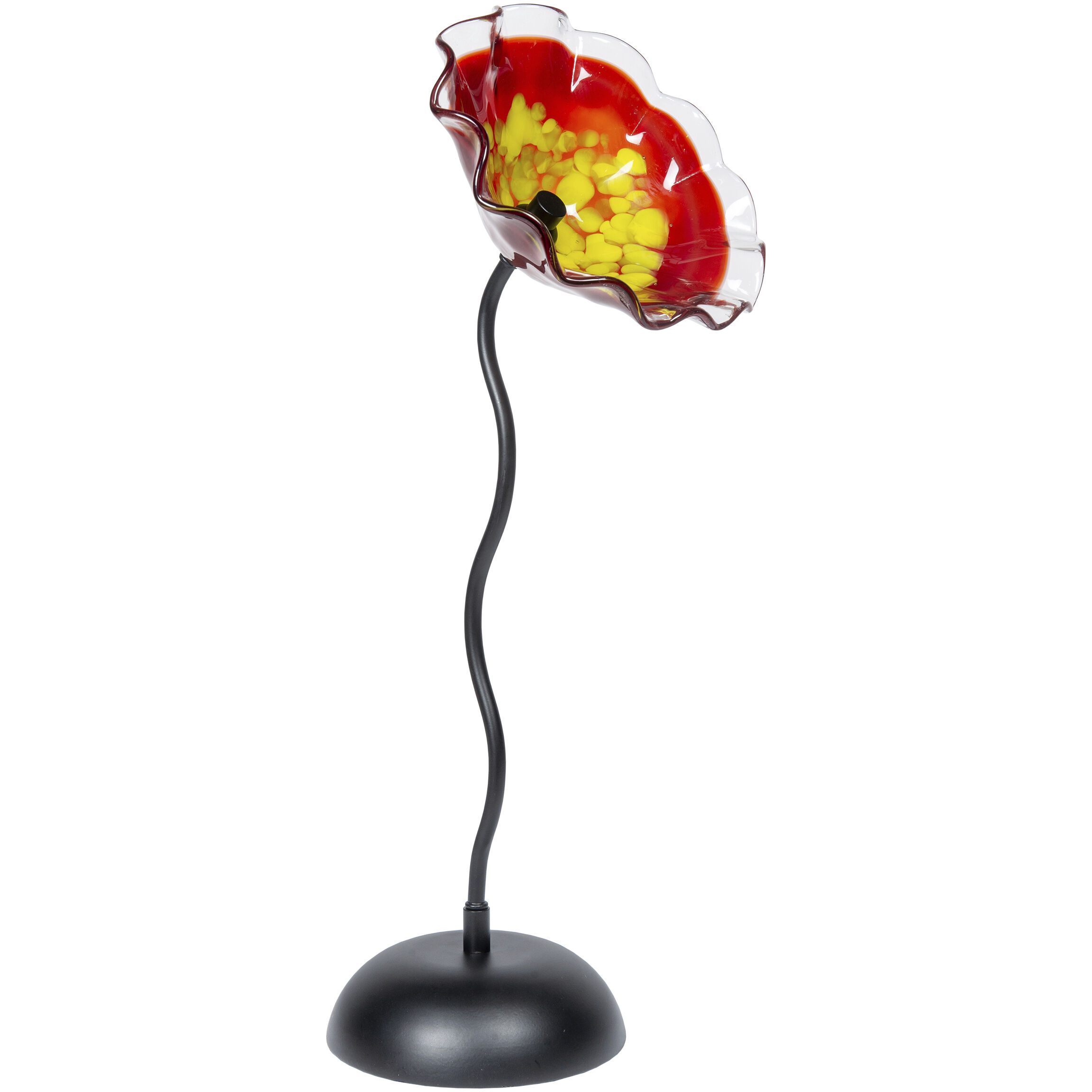 Fiore Red Art Glass Sculpture