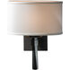 Beacon Hall 1 Light 11 inch Black Sconce Wall Light in Natural Anna, Oval