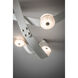 Art & Alchemy SNAPS LED 86.5 inch White Pendant Ceiling Light in Chestnut Leather with Alabaster, Large