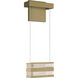 Art + Alchemy Stacks LED 6 inch Modern Brass Wall Sconce Wall Light