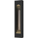 Art + Alchemy Procession Arch 2 Light 40 inch Coastal Black with Coastal Burnished Steel Outdoor Wall Light in Coastal Black/Coastal Burnished Steel