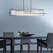 Etch 4 Light 54 inch Bronze Pendant Ceiling Light in Natural Anna