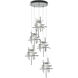 Tura 5 Light 27.3 inch Vintage Platinum Pendant Ceiling Light, Standard