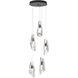 Luma 5 Light 14.5 inch Black Pendant Ceiling Light, Standard