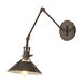Henry 1 Light 9.2 inch White and Oil Rubbed Bronze Sconce Wall Light
