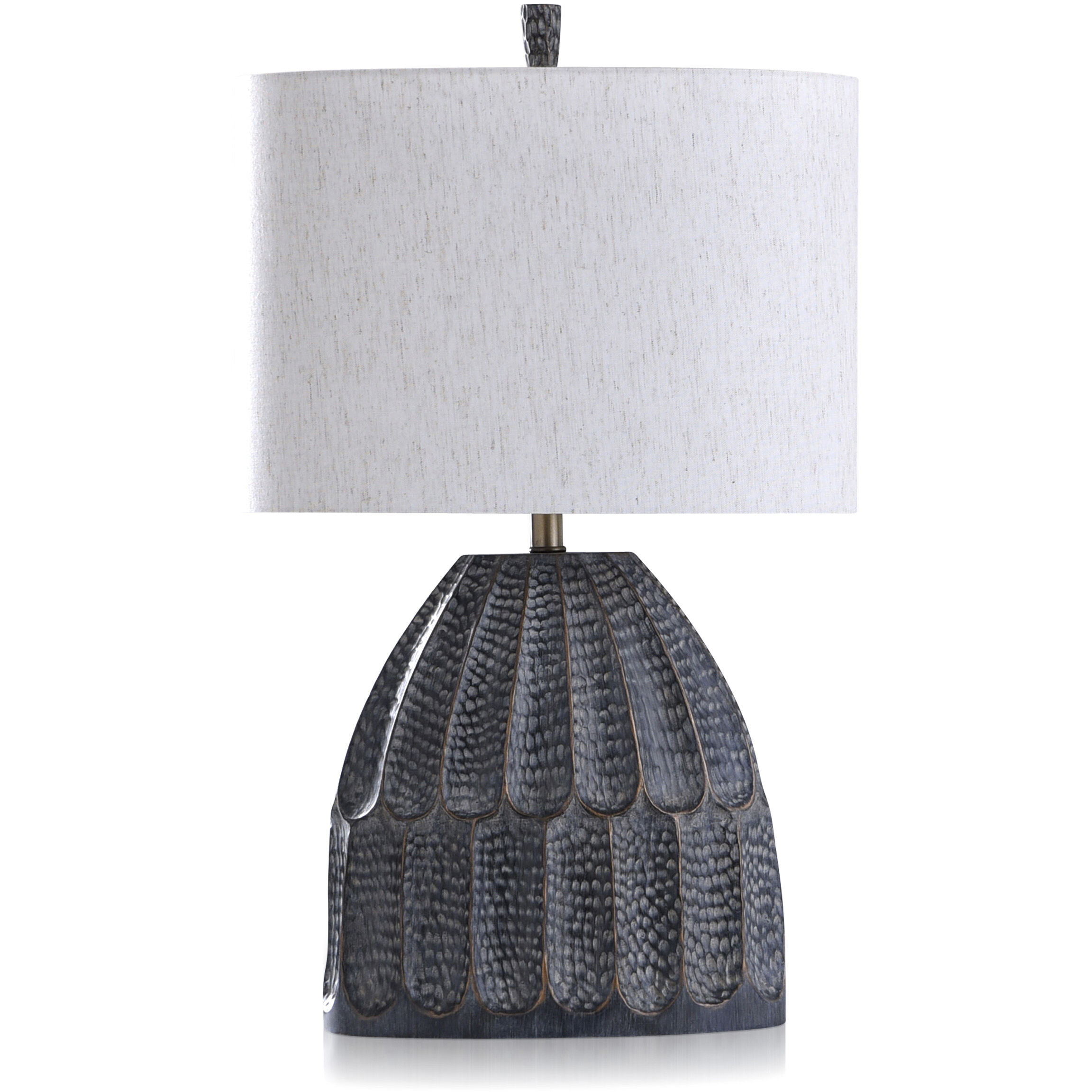 Malta Black 30 inch 100.00 watt Distressed Sage Base With Cream Colored Shade Table Lamp Portable Light