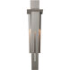 Linea 2 Light 31.3 inch Coastal Burnished Steel Outdoor Wall Sconce