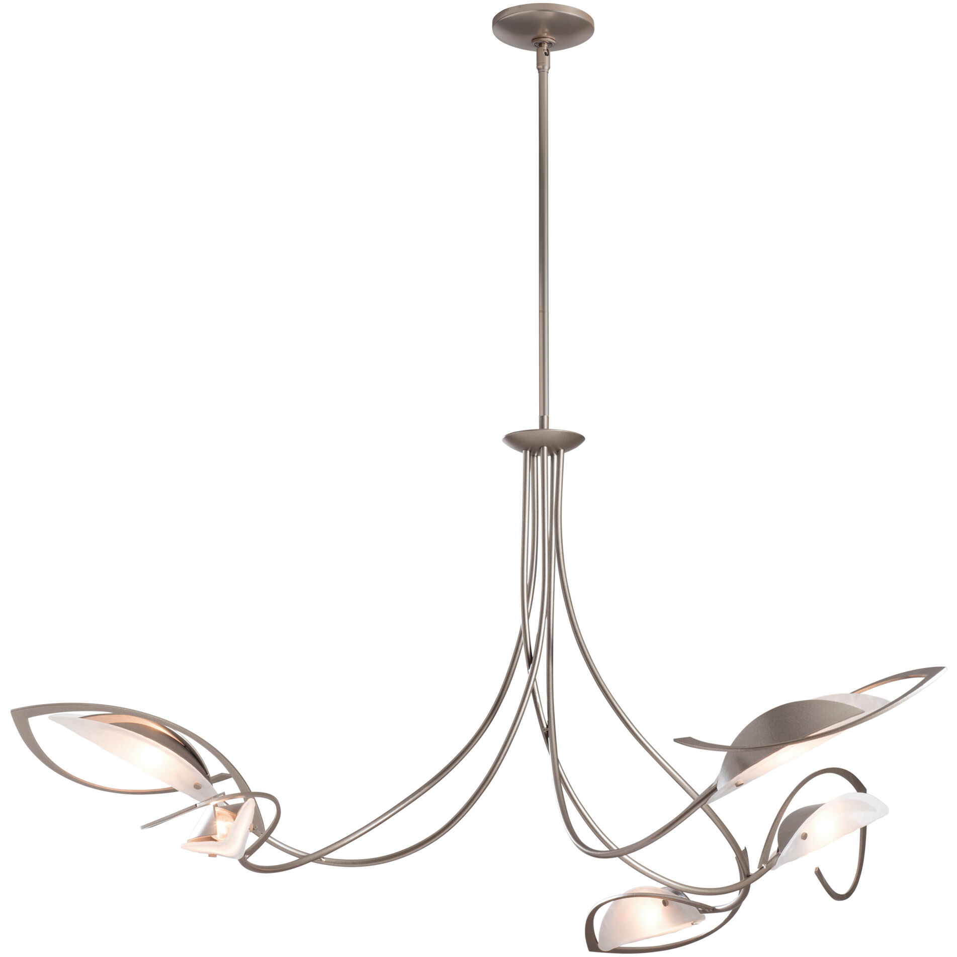 Aerial 5 Light 47.5 inch Soft Gold Pendant Ceiling Light