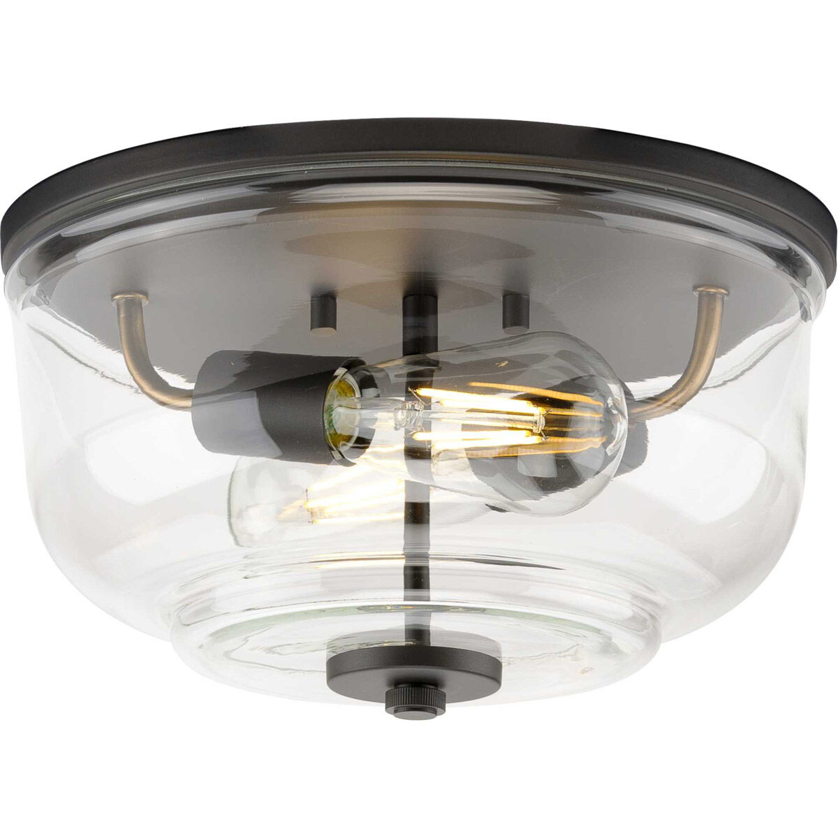 Rushton 2 Light 12.00 inch Flush Mount