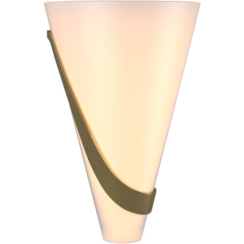 Half Cone 2 Light 8 inch Modern Brass Sconce Wall Light