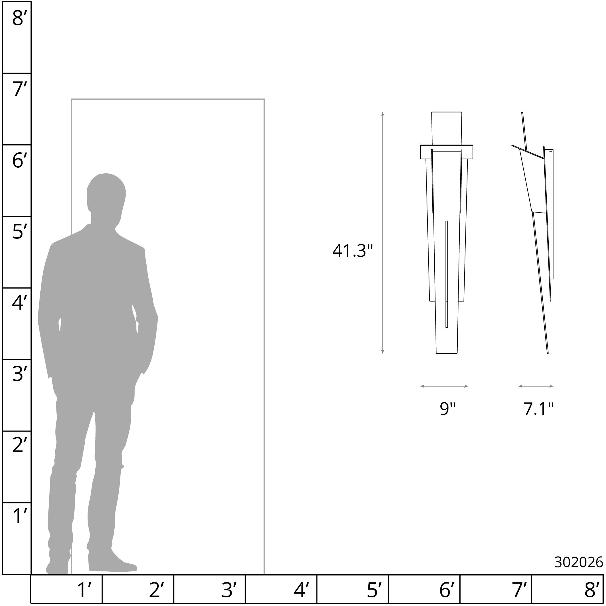 Linea 4 Light 41.3 inch Coastal Oil Rubbed Bronze Outdoor Wall Sconce