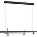 Tenon LED 48 inch Oil Rubbed Bronze Pendant Ceiling Light