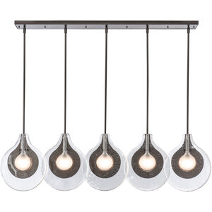 Art & Alchemy Veneto 5 Light 53.4 inch Sterling Linear Pendant Ceiling Light
