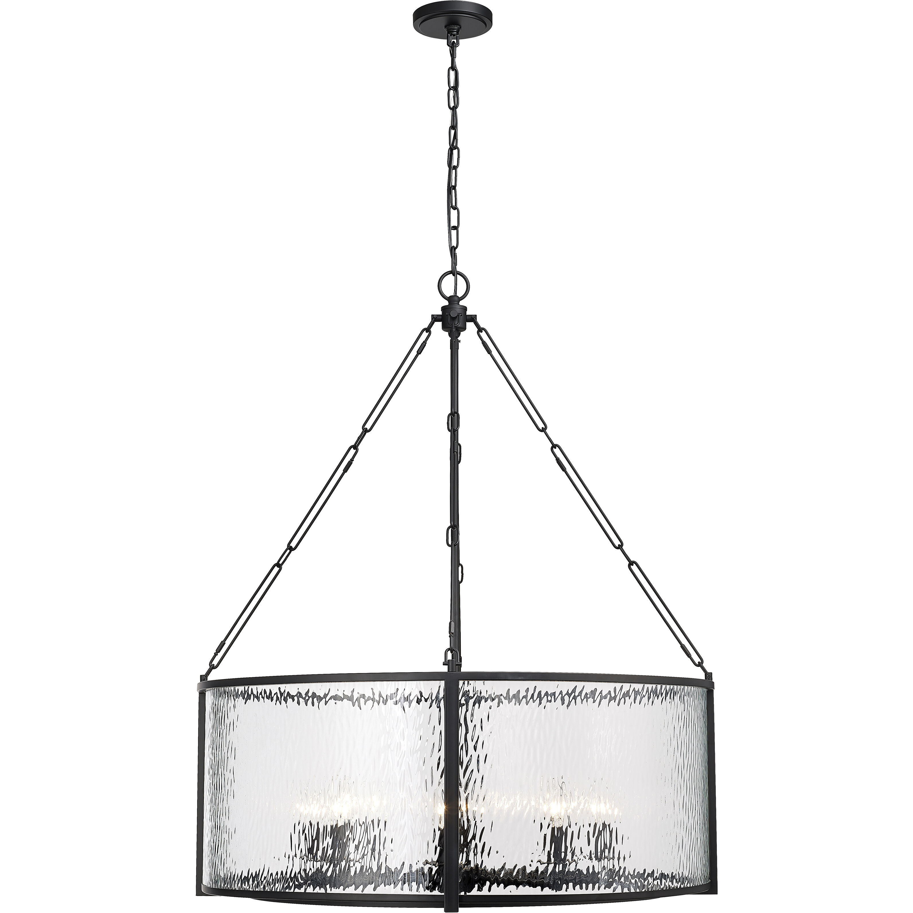 Barrington 8 Light 32 inch Matte Black Chandelier Ceiling Light