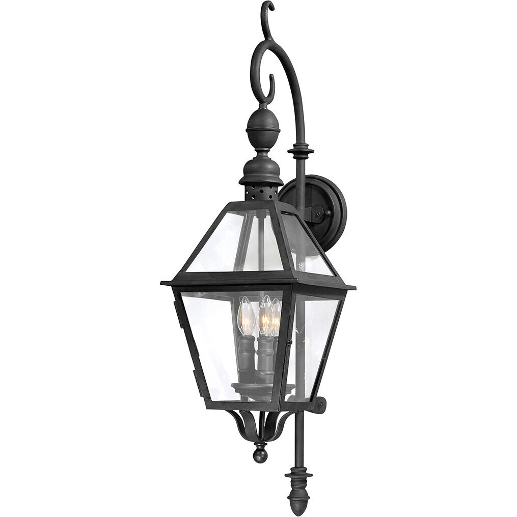 Townsend 3 Light 9.25 inch Textured Black Wall Sconce Wall Light