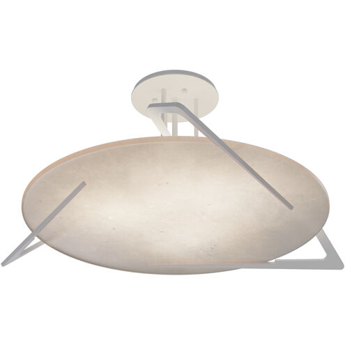 Callisto 3 Light 28.5 inch White Semi-Flush Ceiling Light