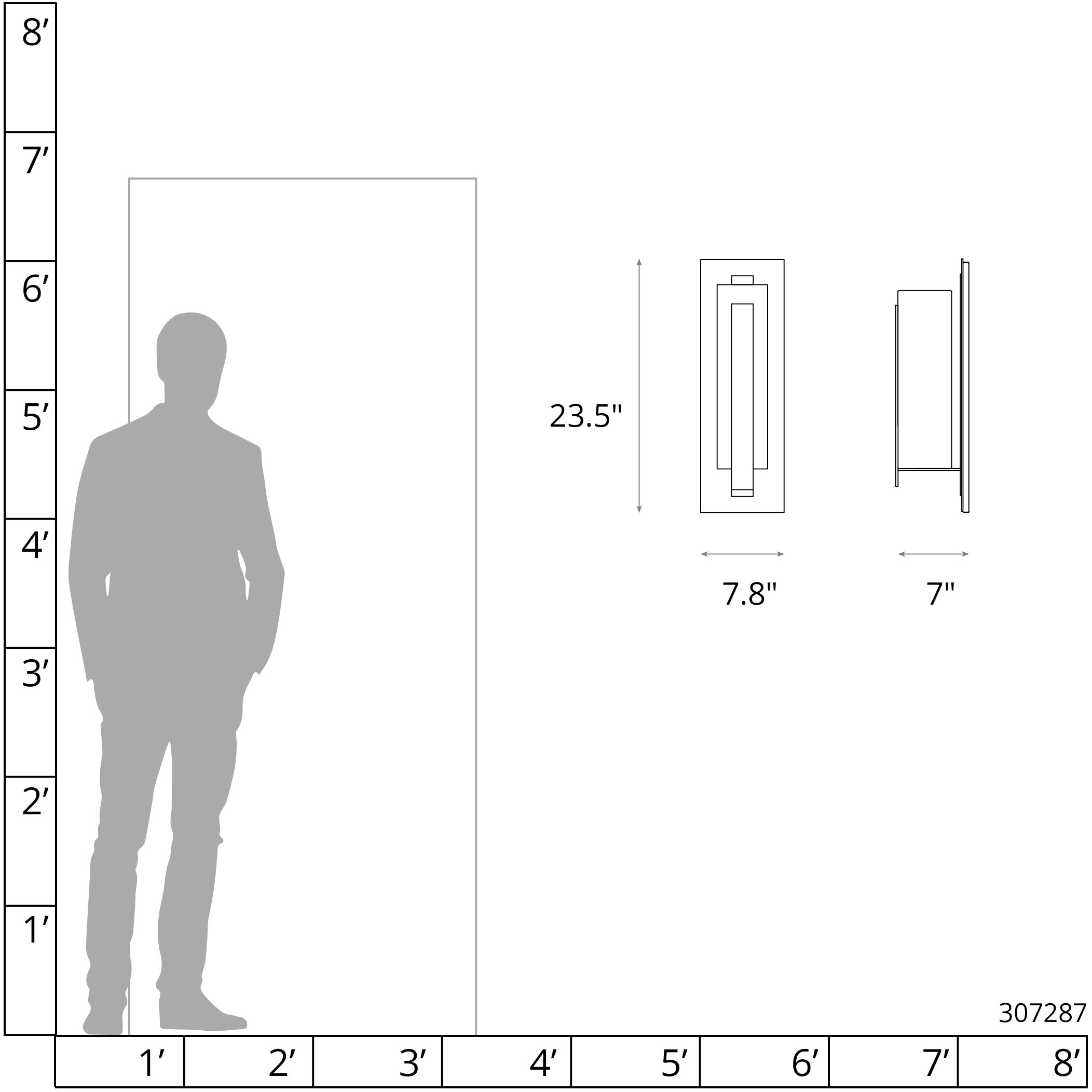 Forged Vertical Bars 1 Light 23.5 inch Coastal Oil Rubbed Bronze Outdoor Sconce, Large