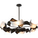 Crest 6 Light 37.8 inch Dark Smoke Circular Pendant Ceiling Light