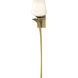 Antasia 1 Light 6 inch Modern Brass Sconce Wall Light