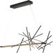 Cascade LED 50.9 inch Black Pendant Ceiling Light