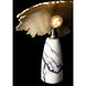 Pangea 10 inch 60.00 watt Dark Smoke Mini Table Lamp Portable Light in Black Marble