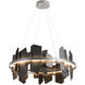 Ardesia LED 38 inch Vintage Platinum Pendant Ceiling Light, Circular