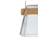 More Cowbell LED 40.3 inch Vintage Platinum Pendant Ceiling Light in Clear