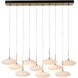 Clouds 10 Light 48 inch Modern Brass Pendant Ceiling Light