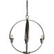 Cirque 4 Light 19 inch Dark Smoke Chandelier Ceiling Light, Small