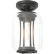 Fairwinds 1 Light 7 inch Coastal Black Outdoor Semi-Flush