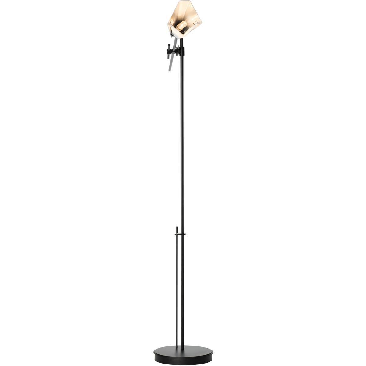 Vertex 83.1 inch 60 watt Black and Sterling Floor Lamp Portable Light in Black/Sterling