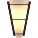 Suspended Half Cone 1 Light 6.5 inch Black ADA Sconce Wall Light