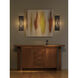 Aperture 1 Light 6.5 inch Dark Smoke ADA Vertical Sconce Wall Light in White Art