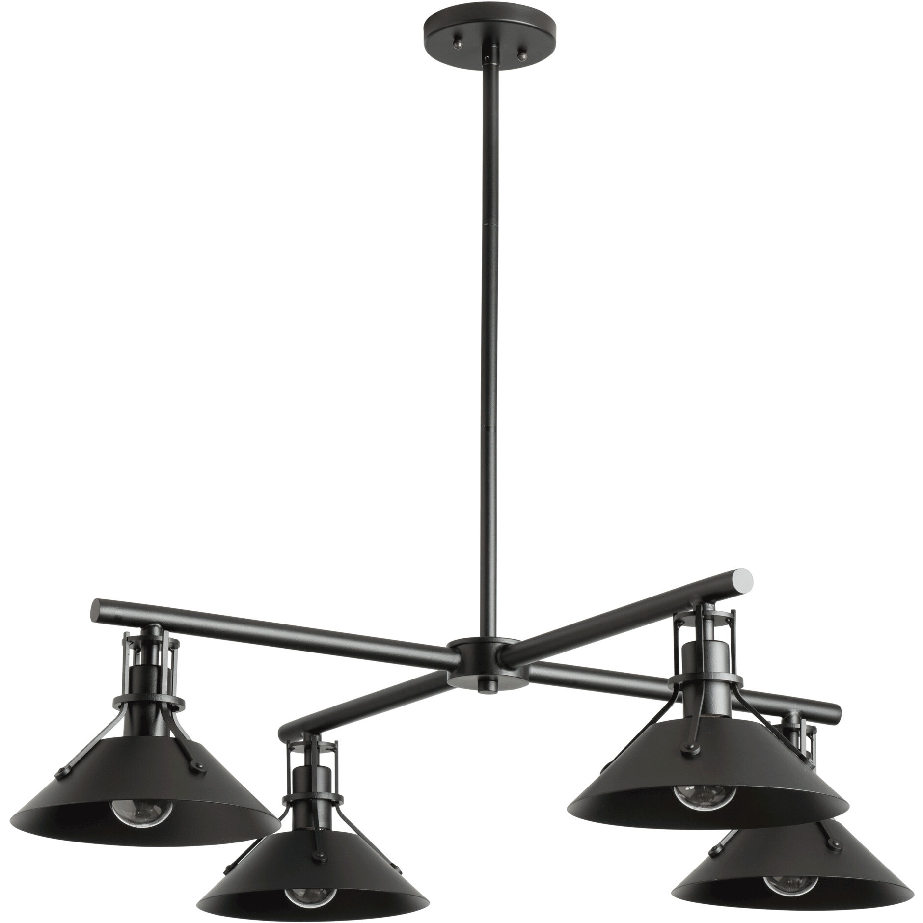 Henry 4 Light 36 inch Coastal Black Outdoor Pendant