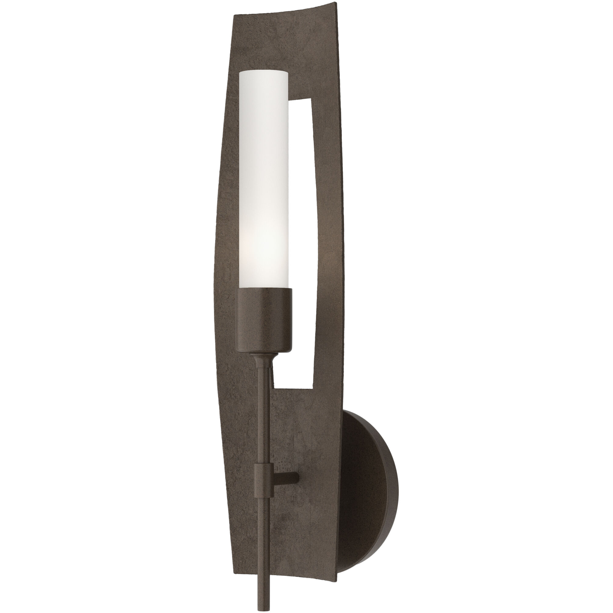 Passage 1 Light 5.3 inch Bronze Sconce Wall Light in Frosted