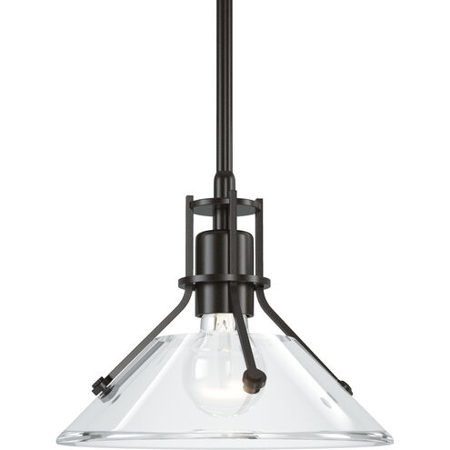 Henry 1 Light 9.2 inch Oil Rubbed Bronze Mini Pendant Ceiling Light in Clear