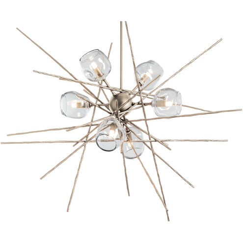 Griffin 6 Light 39.2 inch Soft Gold Pendant Ceiling Light in Clear