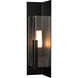 Summit 1 Light 27.3 inch Coastal Black Outdoor Sconce in Clear, Medium
