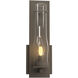 New Town 1 Light 4.25 inch Dark Smoke ADA Sconce Wall Light