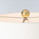 Pangea 32.6 inch 60 watt Modern Brass and Black Table Lamp Portable Light in Modern Brass/Black