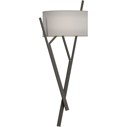 Arbo 2 Light 10 inch Dark Smoke ADA Sconce Wall Light in Natural Anna