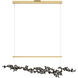 Art + Alchemy Coral LED 9 inch Modern Brass with Black Pendant Ceiling Light in Modern Brass/Black