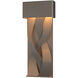 Tress LED 22.9 inch Coastal Dark Smoke Outdoor Sconce, Small