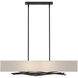 Brindille 4 Light 42 inch Black Pendant Ceiling Light in Flax