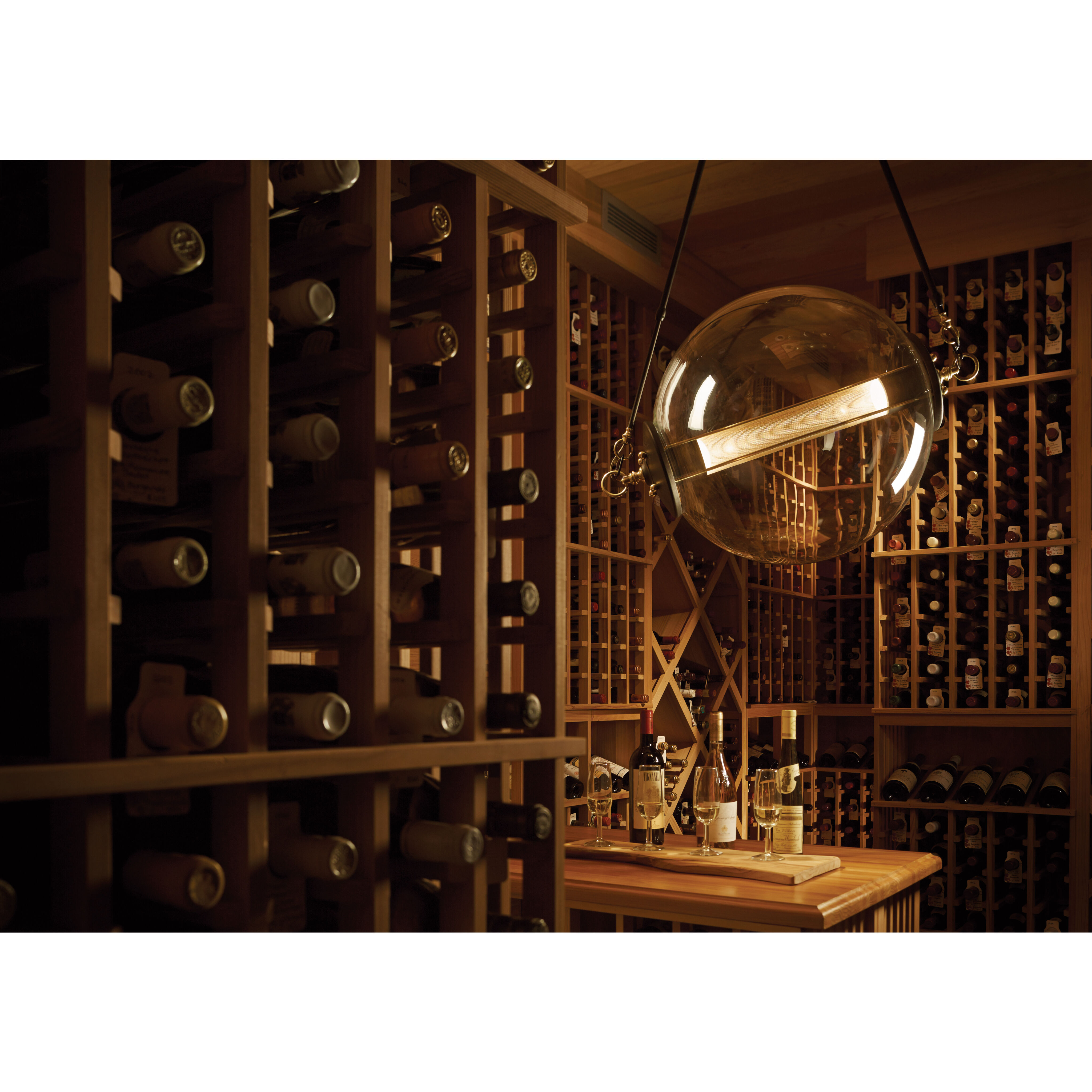 Otto 2 Light 28.4 inch Black with Brass Accents Pendant Ceiling Light in Stainless Steel Mesh tube, Sphere