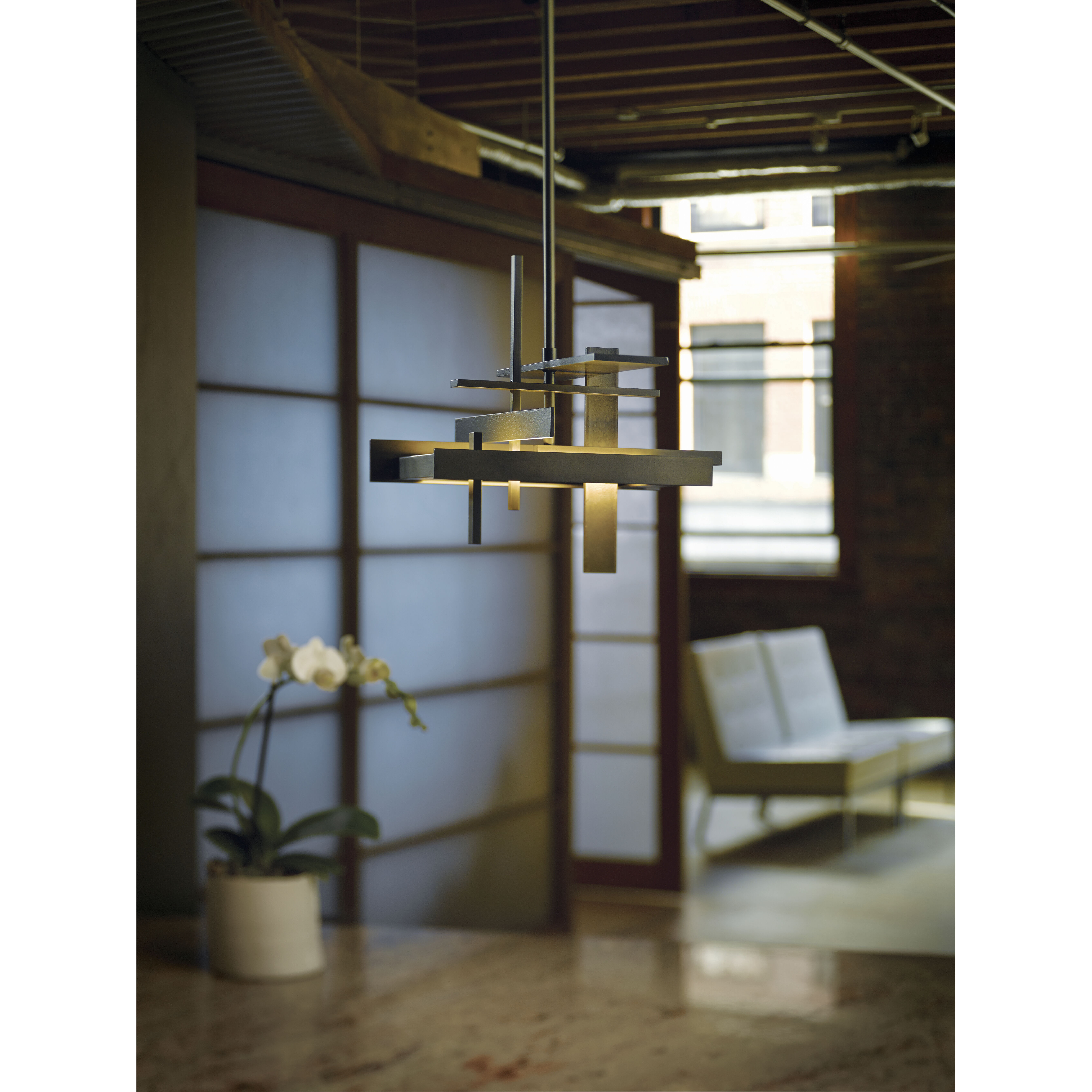 Planar LED 10.6 inch Vintage Platinum Pendant Ceiling Light, Small - Open Box