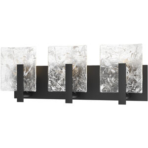 Arc 3 Light 21.5 inch Black Bath Sconce Wall Light