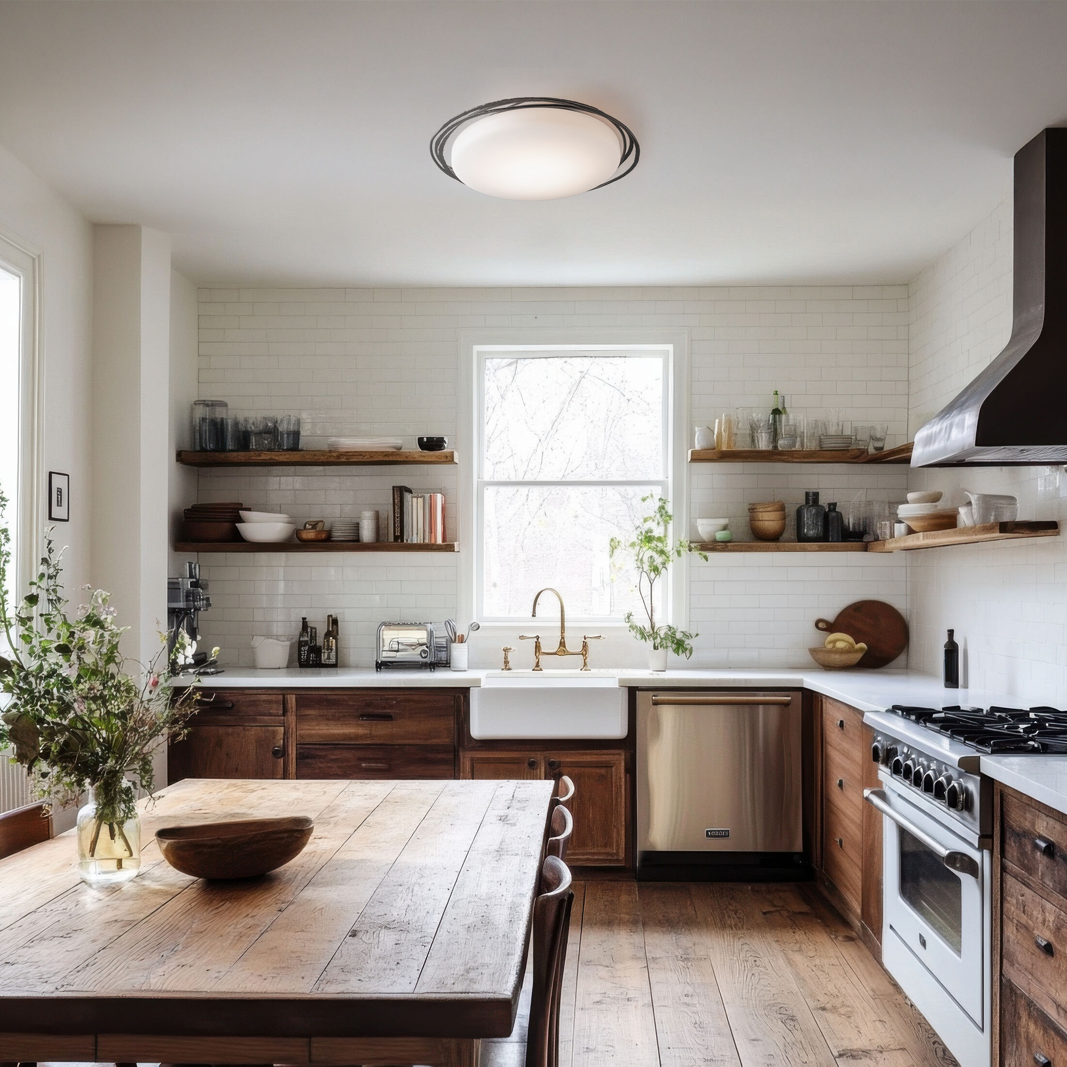 Nova LED 28.9 inch Oil Rubbed Bronze Flush Mount Ceiling Light